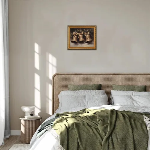 Vista 6 de YUECOSHMAO Arte de Pared en Lienzo Vintage Arte Antiguo Navideño de Granja Cartel de Invierno Cuadros de Regalo de Vacaciones Impresiones