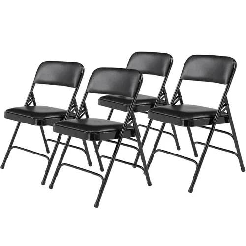 Vista 10 de National Public Seating - Sillas plegables portátiles acolchadas de alta calidad, serie 1300, tapizadas, sillas plegables resistentes