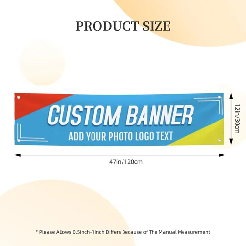 Vista 6 de Banners y letreros personalizados para exteriores, personalizables, con foto, texto, decoración de impresión para fiesta de cumpleaños, negocios