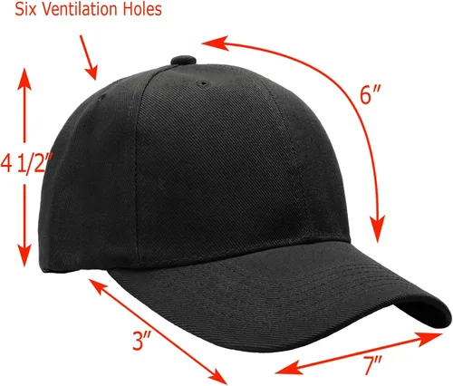 Vista 2 de Falari Lote al por mayor 12-Pack Gorra de béisbol de tamaño ajustable Liso Color sólido en blanco