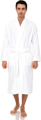 Vista 3 de TowelSelections Bata de baño para hombre, 100% algodón, bata de baño de spa para hombre