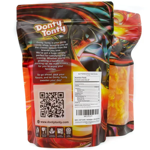 Vista 5 de BUTTERSCOTCH Hard Candy Discs 2 lb – Bulk Bag, Sweet & Buttery Flavor, Individually Wrapped (146 Pieces)