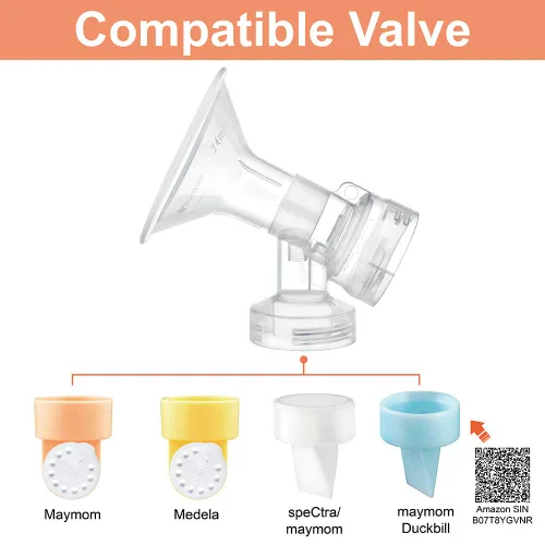 Vista 7 de Protector de pecho de una pieza (0.75 pulgadas, extra pequeño) compatible con extractores de leche Medela