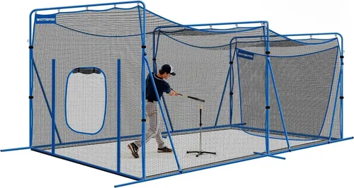 Vista 16 de Baseball Softball Net with Blocking System, Batting Cage Practice Net