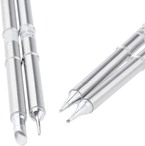 Vista 3 de Yetaha 4 puntas de soldadura T12, repuesto de herramienta de soldadura para FX-951 FX-952, estación de retrabajo de soldadura Hakko para T12-C4