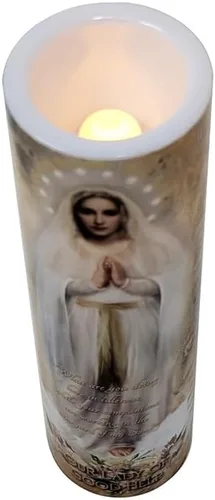 Vista 9 de Nuestra Señora de la Buena Ayuda, vela de oración devocional sin llama LED