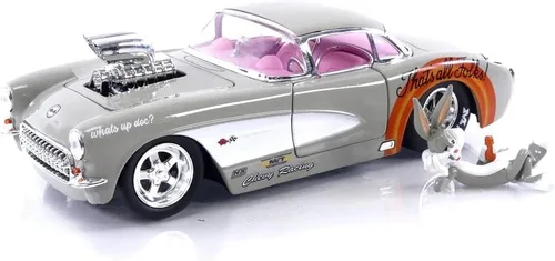 Vista 11 de Jada Looney Tunes 1:24 1970 Plymouth Roadrunner - Coche fundido a presión y figura de Wile E. Coyote de 2.75 pulgadas, juguetes para niños y adultos