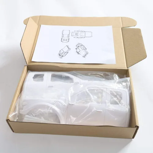 Vista 8 de KYX Racing TRX4 ABS Raptor Cuerpo Duro y Parachoques Delantero Trasero & Repuestos Rack 12.795 in Carrocería Camión Carcasa Blanca