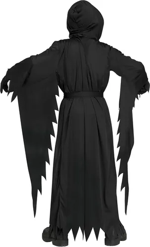 Vista 4 de FunWorld Disfraz de cara de fantasma de Scream, negro, talla único para adulto