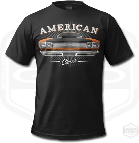 Vista 5 de Camiseta Roadrunner Tribute 1969 para hombre, color negro, idea de regalo para fanáticos de los autos American Muscle S-6XL Fabricado en Estados