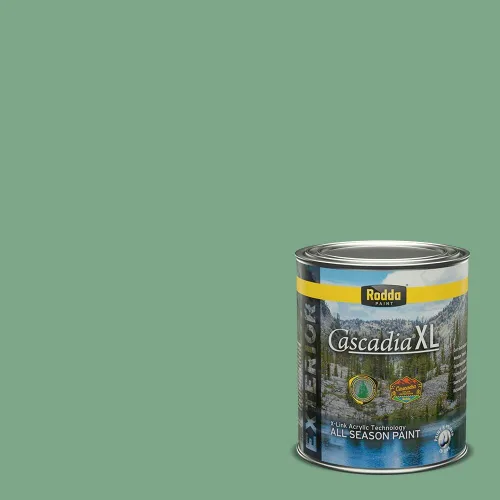 Vista 150 de Rodda Paint CASCADIA XL Pintura e imprimación satinada exterior en uno, cuarto de galón, resistencia industrial