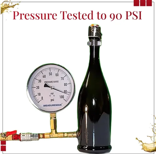 Vista 7 de Tapón de vino y tapón de champán todo en uno – sello patentado, conserva las burbujas y el sabor de los vinos Prosecco, blancos y tintos. 1 tapón