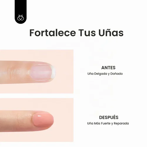 Vista 7 de Beetles - Esmalte de uñas en gel base color nude, 15 ml, base de goma 5 en 1, marrón neutro claro, punta francesa, esmalte de uñas en gel Base