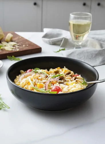 Vista 2 de LE TAUCI Tazones para pasta de 45 oz, Juego de tazones para ensalada para servir sopa, pasta, fideos, cena, platos de tazones grandes de cocina