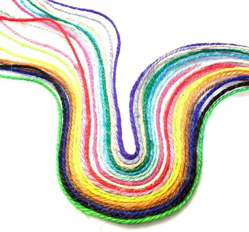 Vista 3 de Cuerda de yute verde de 54 yardas/rollo de 0.079 pulgadas, cuerda de cáñamo, cuerda gruesa fuerte, envoltura de cuerda gruesa, boda, manualidades