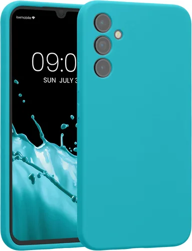 Vista 118 de kwmobile Funda compatible con Samsung Galaxy A13 4G - Funda delgada de silicona TPU - Acabado suave al tacto - Amarillo radiante