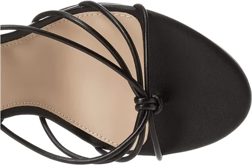 Vista 4 de The Drop Sandalias de tacón con tiras y cordones Archie para mujer