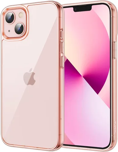 Vista 13 de JETech - Funda para iPhone 13 de 15,5 cm, cubierta de goma a prueba de golpes que no se pone amarilla, parte trasera transparente antiarañazos