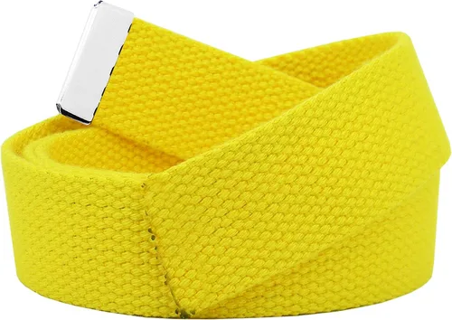 Vista 7 de Build A Belt Cinturón de lona militar, 1.25 pulgadas de ancho, beige, unisex para adultos