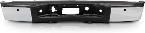 Vista 4 de AKKON - Parachoques trasero para Chevy Silverado GMC Sierra 2500HD 3500HD 2007-2010 [Solo con el modelo de sensor trasero] Carcasa negra de acero