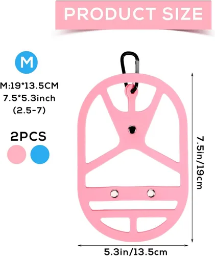 Vista 2 de 2 clips para calzado, soporte de silicona para zapatos para mochila, accesorio deportivo, portador de zapatos para deportes y viajes de montañismo