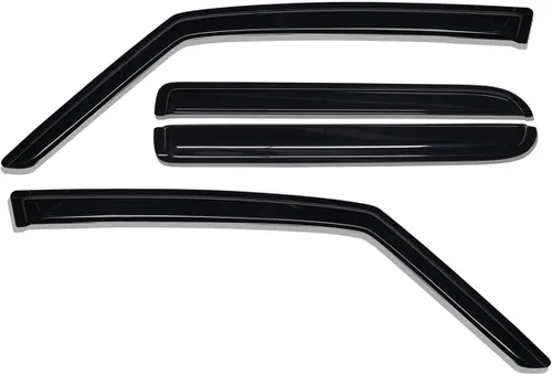 Vista 5 de Lightronic Visera de ventana de ventilación automática de montaje exterior extraduradera, se adapta a Jeep Patriot 2007-2017, protección UV