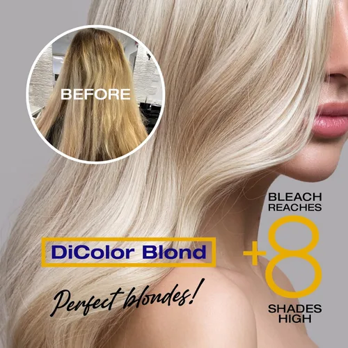 Vista 7 de NK Professional Care DiColor Rubio Polvo blanqueador aclarador para el cabello blanqueador para el cabello Aclara +8 tonos sin dañar