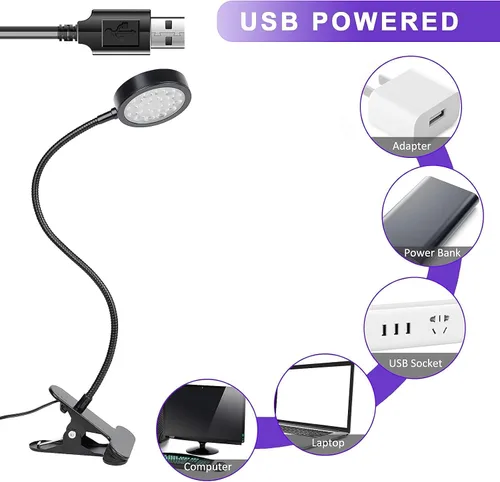Vista 7 de Lámpara de curado de cuello de cisne de luz UV, 5W, lámpara ultravioleta
