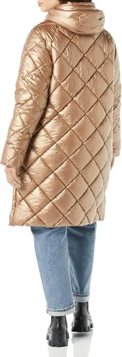 Vista 4 de Tienda Essentials Abrigo acolchado de diamante pesado hasta la rodilla para mujer