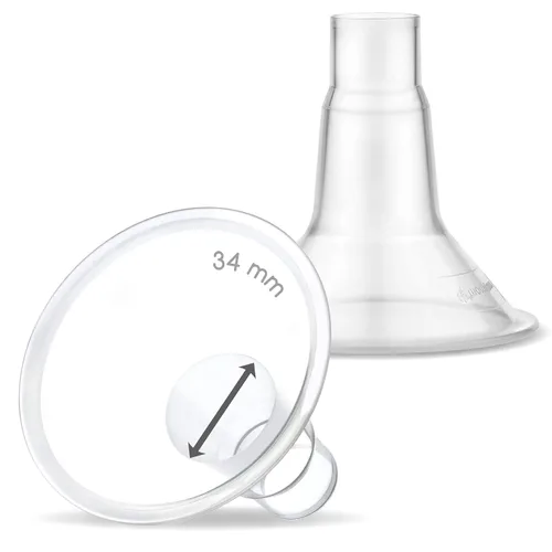 Vista 52 de Maymom MyFit Crater Series - Protector de pecho pequeño de 0.394 in con diseño de dos piezas compatible con piezas de bomba Medela; reemplazo