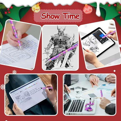 Vista 5 de Bolígrafo magnético mejorado para la ansiedad, ideas de regalo para niños y niñas, regalos de juguete para hombres, él, niño, niña, niños