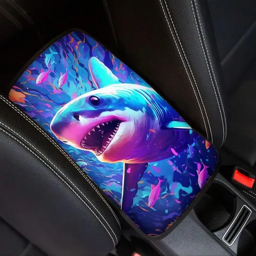Vista 25 de Funda para reposabrazos de automóvil, ajuste universal para la mayoría de automóviles, SUV, camiones, sedán, patrón fresco, plegable, cómoda, Oso