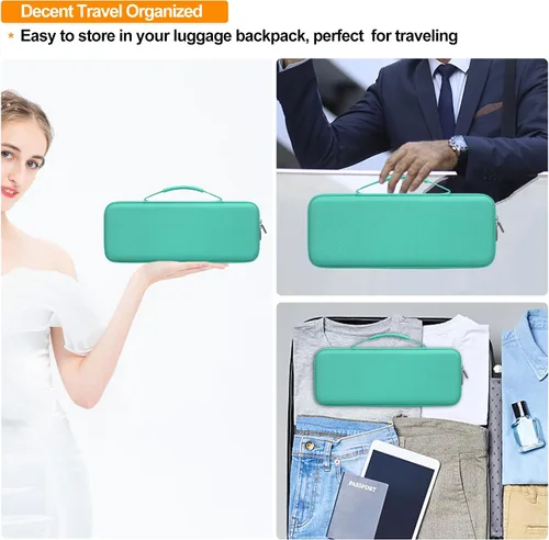 Vista 6 de Elonbo Estuche rígido de transporte para teclado inalámbrico mecánico Logitech POP, portátil, Bluetooth, teclado externo, bolsa de viaje, bolsillo