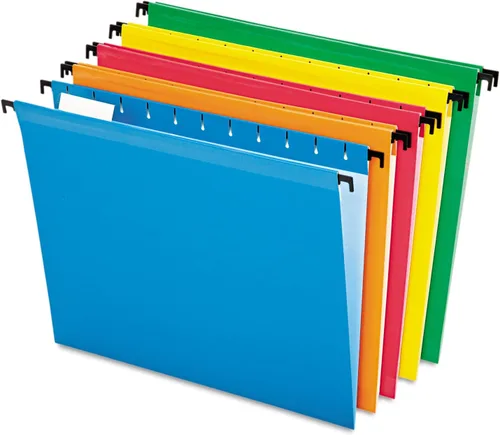 Vista 2 de Pendaflex Surehook fólders de archivos colgantes reforzados, Colores Variados