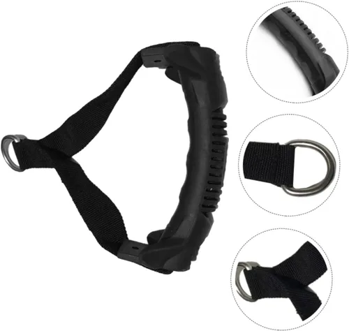 Vista 4 de BESPORTBLE 3 unids Fitness Handle Single Grip Handle Banda De Resistencia para Ejercicios Fitness Cuerda Elástica Mango Polea de Cable Mango