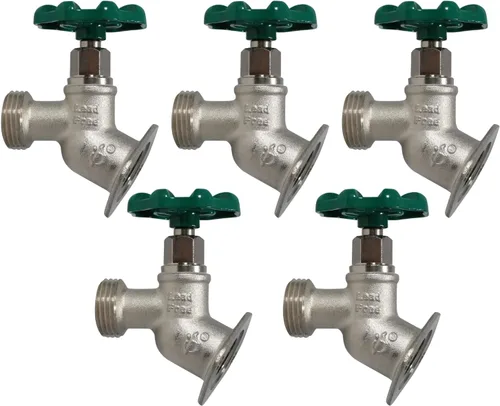 Vista 16 de XFITTING 1/2" hembra NPT x 3/4 GHT Sillcocks, GHT (manguera de jardín roscada) - latón 26-2-3 (1)