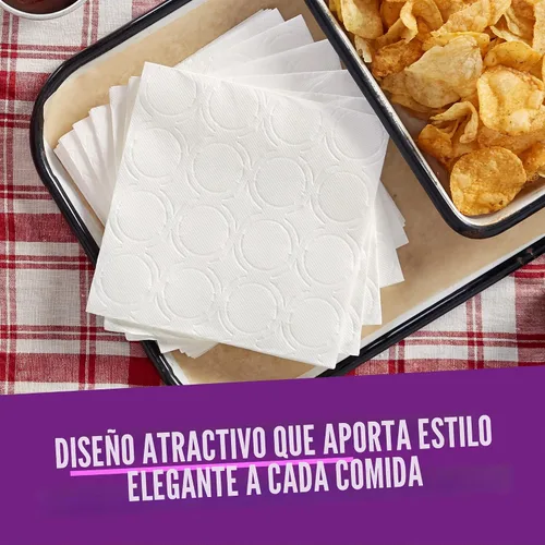 Vista 6 de Vanity Fair Servilletas, servilletas de papel extra absorbentes, 80