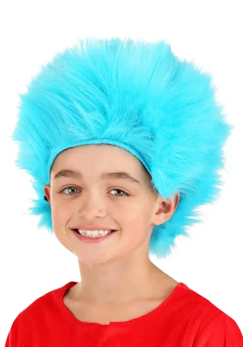 Vista 2 de Peluca Thing 1 & 2 para Niños Multicolor
