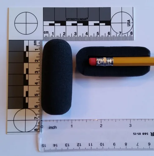 Vista 2 de Parabrisas de micrófono de repuesto de espuma SH50 (fundas para micrófono) (paquete de 2) para uso con auriculares Sennheiser Aviation