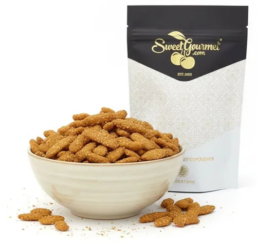 Vista 8 de SweetGourmet Palitos de sésamo de salvado de avena Snack saludable 1 libra