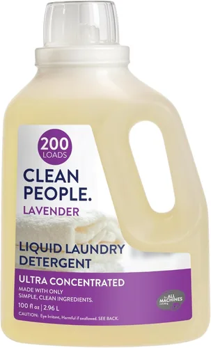 Vista 16 de The Clean People Detergente líquido para ropa, embalaje reciclable, lucha contra las manchas, ultra concentrado, jabón de lavandería, sin fragancia