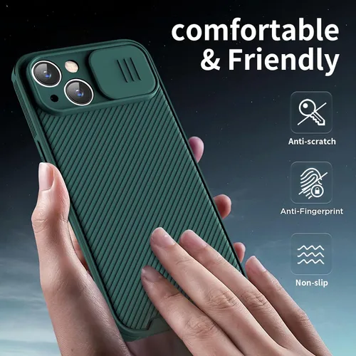 Vista 4 de Funda para iPhone 14 Plus compatible con Magsafe, iPhone 14 Plus funda de protección de cámara [compatible con cargador inalámbrico] con cubierta