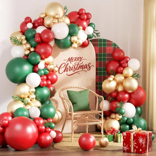Vista 19 de Kit de arco de globos verde salvia azul pastel, 124 piezas de globos macarón amarillo blanco verde para decoraciones de cumpleaños de ganso, género