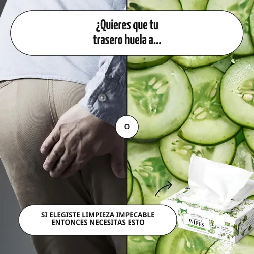 Vista 11 de Poo~Pourri Toallitas desechables, pepino aloe, caja dispensadora de 50