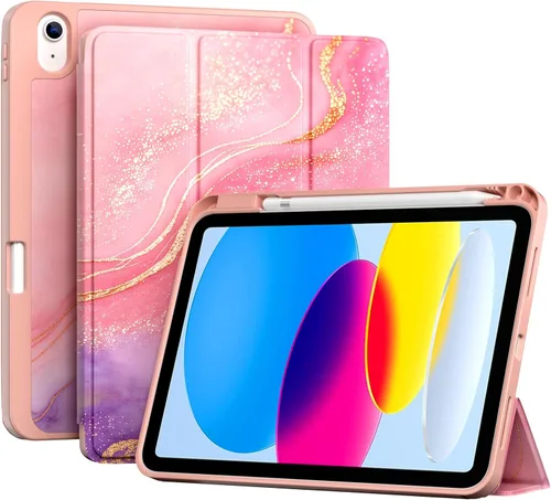 Vista 37 de ProCase Funda para iPad (A16) de 11ª Generación de 11 Pulgadas 2025/iPad de 10ª Generación de 10.9 Pulgadas 2022 con Soporte para Lápiz, Funda