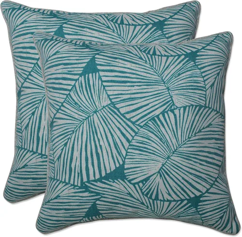 Vista 7 de Pillow Perfect Almohadas lumbares Delray azul marino para exteriores/interiores, 11.5 x 18.5 pulgadas, paquete de 2