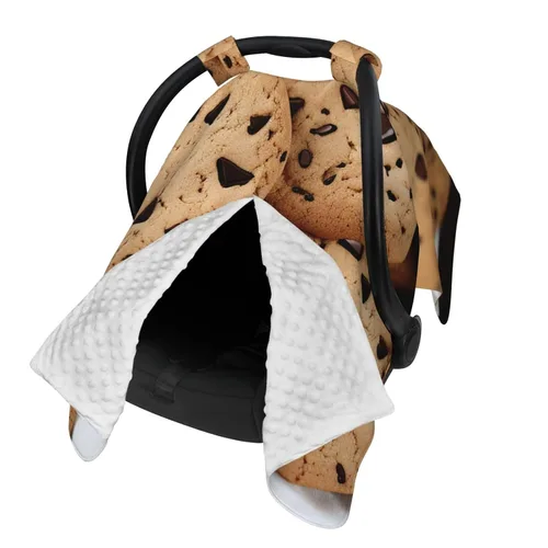 Vista 2 de Cubierta de toldo para asiento de automóvil para bebé, suave y transpirable, fundas de lactancia materna, multiuso, cochecito, sombrilla, regalo