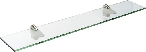 Vista 4 de Spancraft Estante de cristal Falcon de 4.75" X 18" en acero cepillado