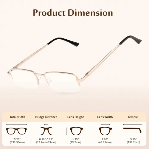 Vista 2 de TruVision Readers 9509 Gafas de lectura 1/3 PK, para hombres y mujeres +1.00-4.00