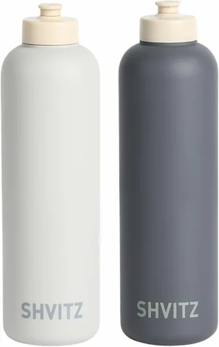 Vista 11 de Botella de agua deportiva – Cuerpo exprimible suave al tacto con boquilla de una sola mano, ligera, sin derrames, para gimnasio, cardio y deportes
